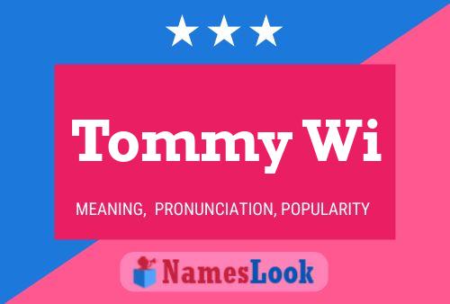 ملصق اسم Tommy Wi