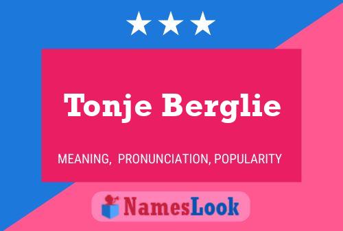 ملصق اسم Tonje Berglie