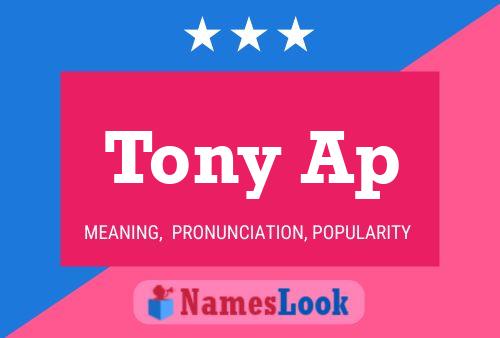 ملصق اسم Tony Ap