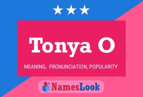 ملصق اسم Tonya O