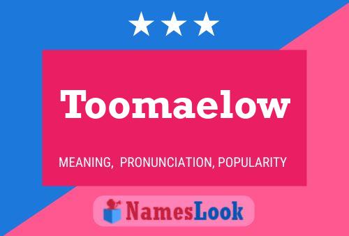 ملصق اسم Toomaelow