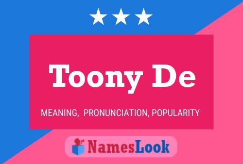 ملصق اسم Toony De