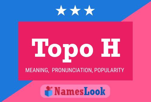 ملصق اسم Topo H