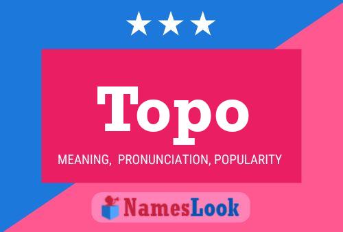 ملصق اسم Topo