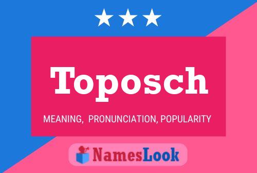 ملصق اسم Toposch