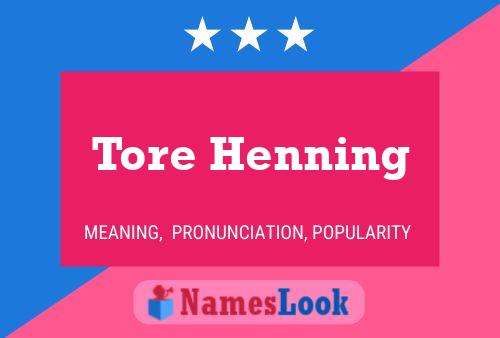 ملصق اسم Tore Henning