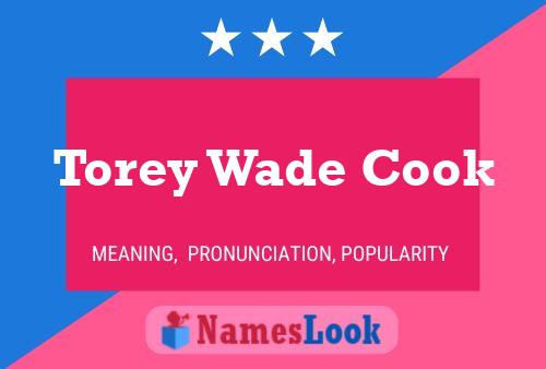 ملصق اسم Torey Wade Cook