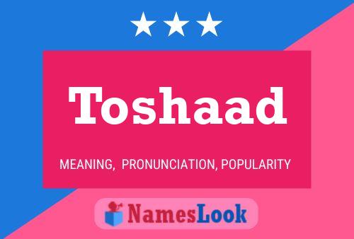 ملصق اسم Toshaad