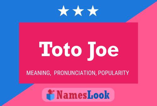 ملصق اسم Toto Joe