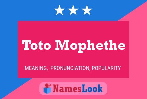 ملصق اسم Toto Mophethe