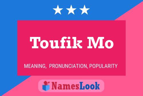 ملصق اسم Toufik Mo