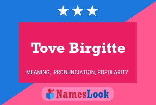 ملصق اسم Tove Birgitte