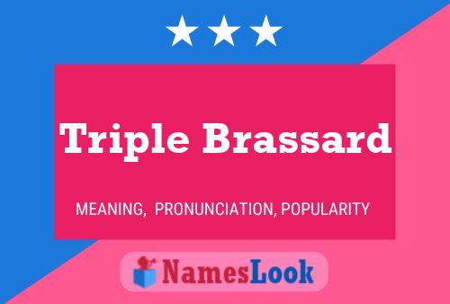 ملصق اسم Triple Brassard