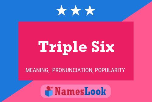 ملصق اسم Triple Six