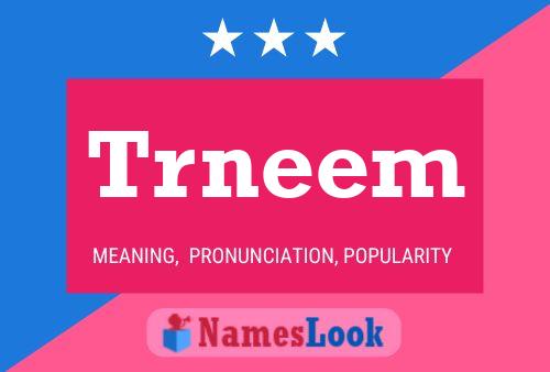 ملصق اسم Trneem