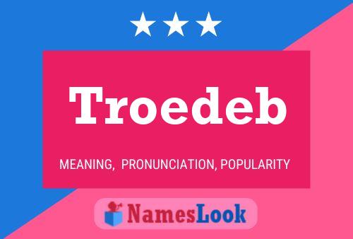 ملصق اسم Troedeb