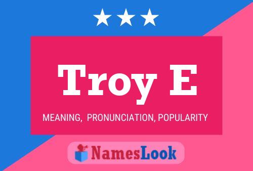 ملصق اسم Troy E