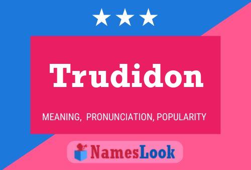 ملصق اسم Trudidon