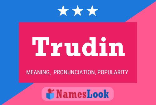 ملصق اسم Trudin