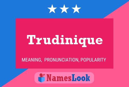 ملصق اسم Trudinique