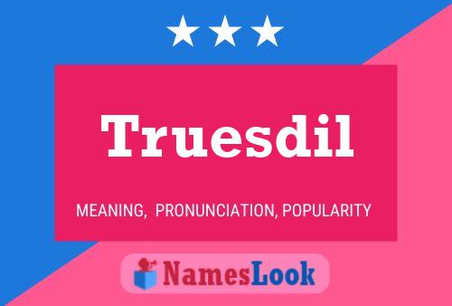 ملصق اسم Truesdil