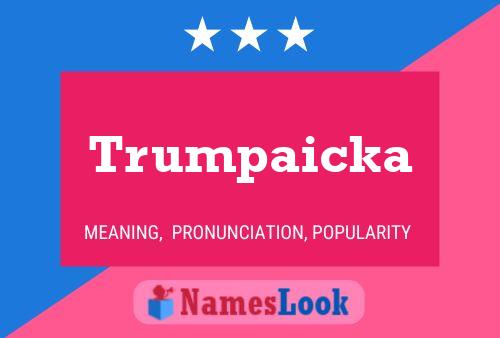 ملصق اسم Trumpaicka