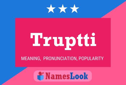 ملصق اسم Truptti