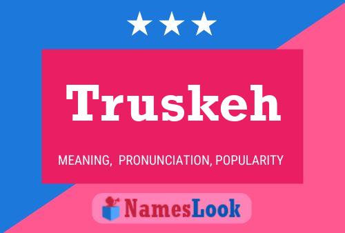 ملصق اسم Truskeh