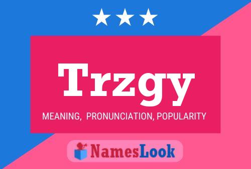 ملصق اسم Trzgy