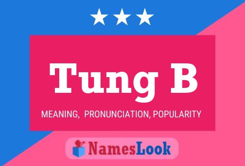 ملصق اسم Tung B