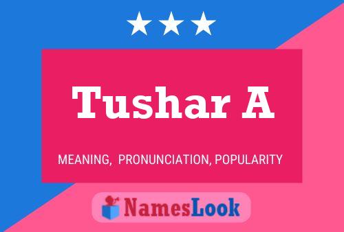 ملصق اسم Tushar A