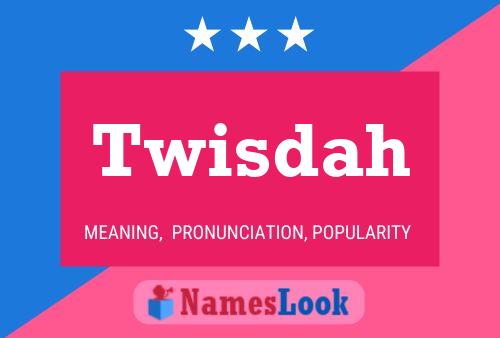 ملصق اسم Twisdah