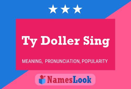 ملصق اسم Ty Doller Sing