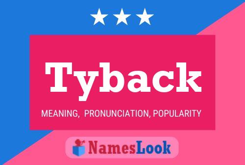 ملصق اسم Tyback