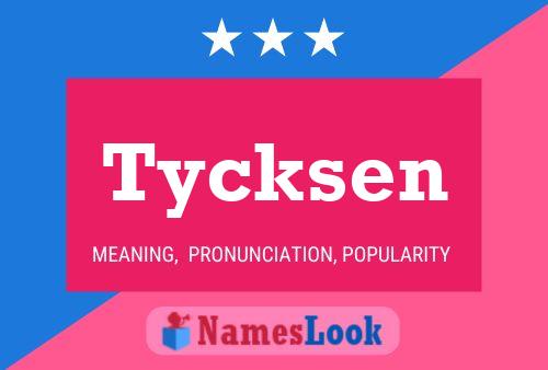 ملصق اسم Tycksen