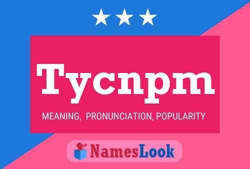 ملصق اسم Tycnpm