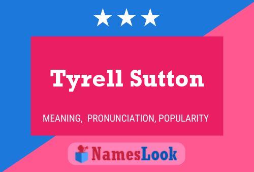 ملصق اسم Tyrell Sutton