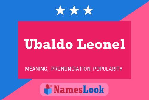 ملصق اسم Ubaldo Leonel