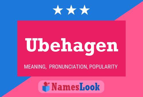 ملصق اسم Ubehagen