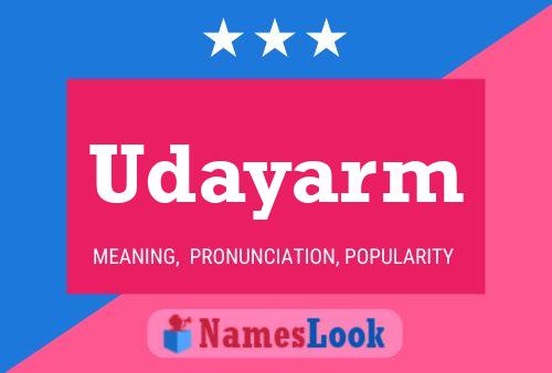 ملصق اسم Udayarm