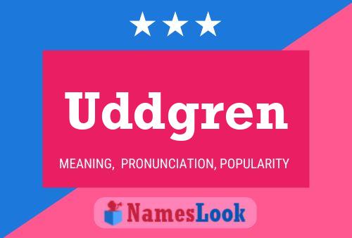 ملصق اسم Uddgren