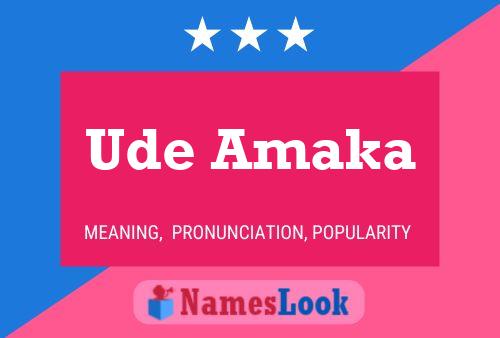 ملصق اسم Ude Amaka