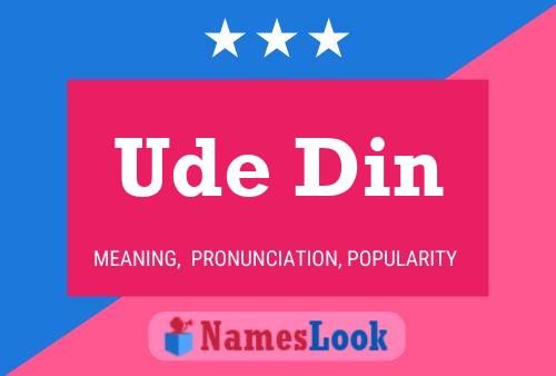 ملصق اسم Ude Din