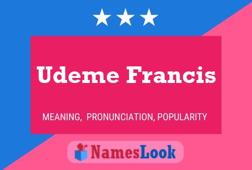 ملصق اسم Udeme Francis