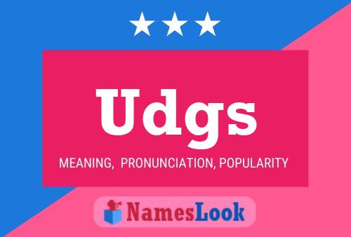 ملصق اسم Udgs