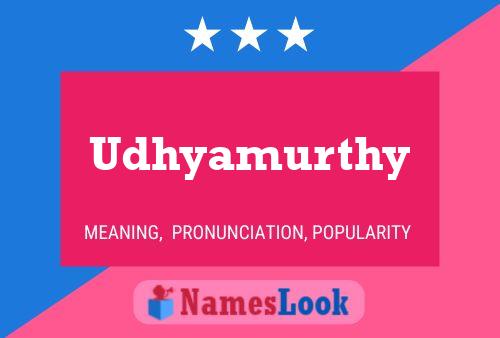 ملصق اسم Udhyamurthy