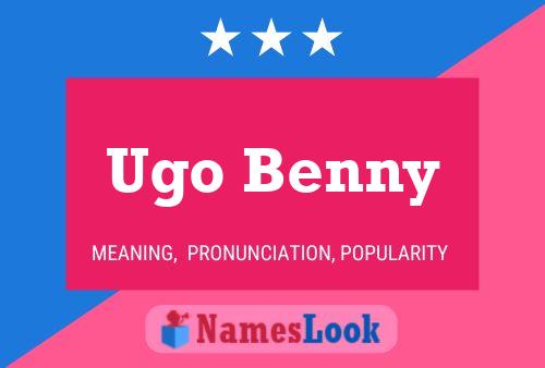 ملصق اسم Ugo Benny