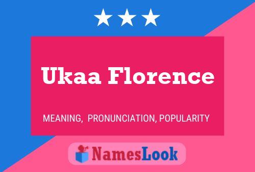 ملصق اسم Ukaa Florence