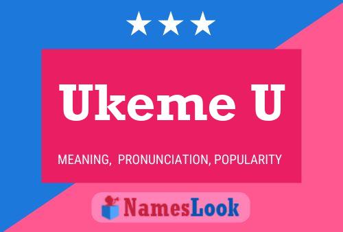 ملصق اسم Ukeme U