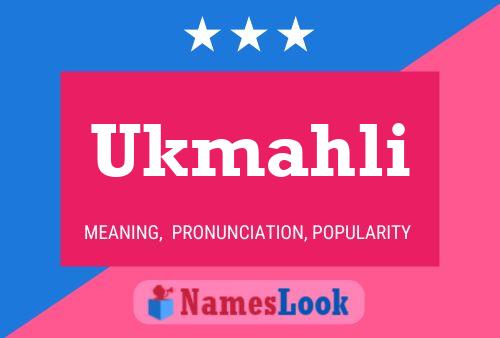 ملصق اسم Ukmahli